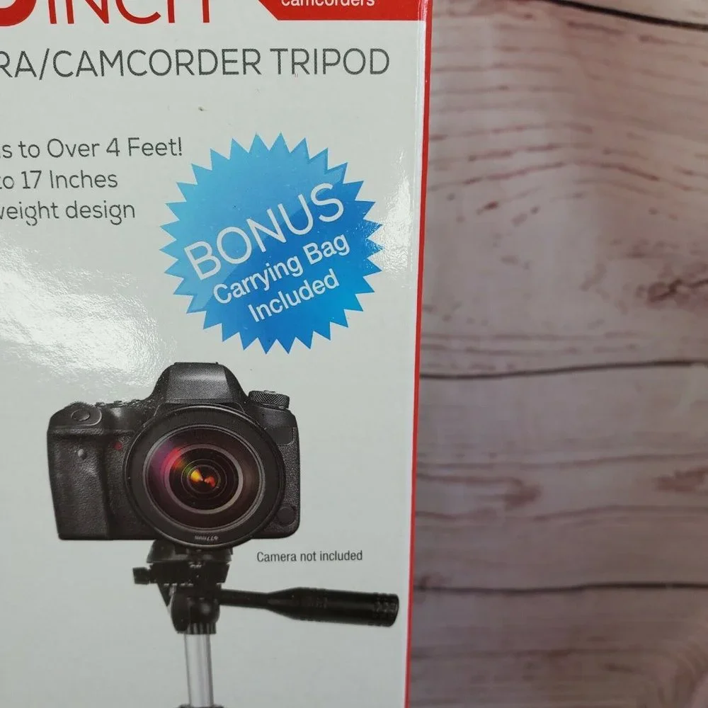 Merkury Innovations Camera/Camcorder Extendable Black Tripod 50